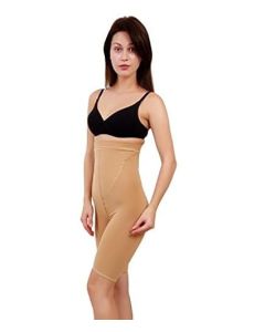 Hellion Ultra PRO Women High Waist Shaper – Full Waist & Thigh Shaping (Cotton-Spandex, XL, Nude)