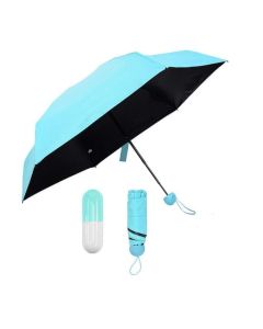 Hellion Capsule Mini Travel Umbrella – Compact Folding Design with Waterproof Case, Anti-UV Protection, Multiple Colours