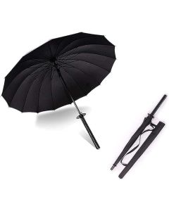 Hellion Samurai Sword Handle Umbrella – Automatic Open, Windproof Design, Black – Unique Katana Style Parasol