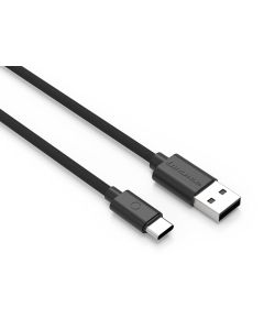 Braided Type-C Fast Charging Cable – 3.1A USB Sync Cord (1.5M, Black)