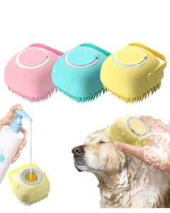 Hellion Silicone Dog Body Bath Massager – Gentle Pet Grooming Brush for Bathing & Massage | Soft, Non-Slip, Waterproof Dog Scrubber for All Breeds