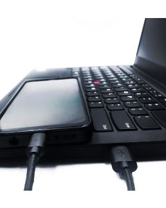 Hellion Braided Type‑C to USB 3.1 Fast Charge Cable – 1.25 m Black