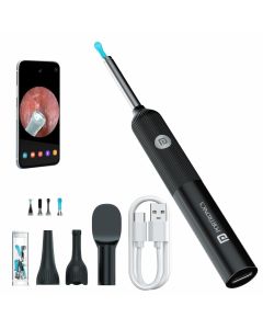Hellion Wireless Ear Camera – HD Visual Earwax Cleaner with LED Light | Smart Otoscope Compatible with iOS & Android | Rechargeable & Safe Ear Inspection Tool (Assorted)