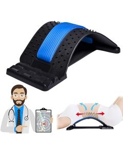 Hellion Magic Back Braces Stretching Device – Multi-Level Lumbar Support Stretcher for Bed, Chair & Car | Lower & Upper Back Pain Relief