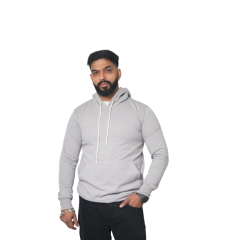 Hellion Grey Fleece Winter Hoodie – Warm Hooded Sweatshirt
