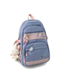 Hellion Imported School Backpack 12x17 Inch – 5 Compartments, 2 Bottle Holders, Durable & Spacious Travel School Bag for Boys & Girls