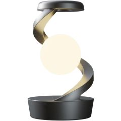Hellion Rotating Moon Lamp – 7-Color LED Magnetic Floating Night Light, Touch Control, Modern Desk & Home Decor