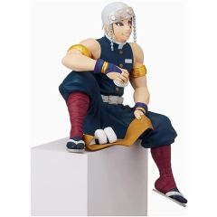 Tengen Uzui (Demon Striker) 15CM Sitting Eating Action Figure – Demon Slayer Mini PVC Collectible for Car Dashboard, Office Desk & Home Decor