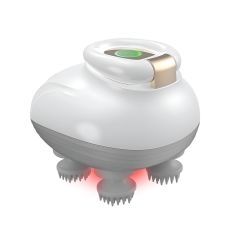 Electric Scalp Massager with Red Light Therapy – USB Rechargeable, 96 Kneading Nodes, 3 Modes, 360°