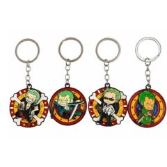 Roronoa Zoro Metal Rotating Keychain – One Piece Anime Spinner Keyring Collectible