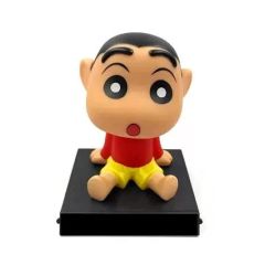 Shinchan Bobblehead Figure – Cute Shaking Head Anime Toy for Car Dashboard, Desk & Home Decor