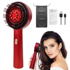 Hellion Electric Scalp Massager with Red Light & Oil Applicator – 3-in-1 Cordless Waterproof Head Massage Comb for Hair