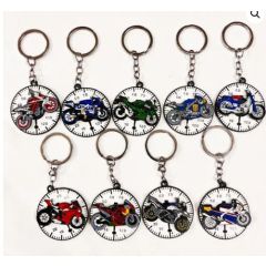 Rotating Metal Bike Keychain – 360° Spinner Motorcycle Keyring for Keys & Bags